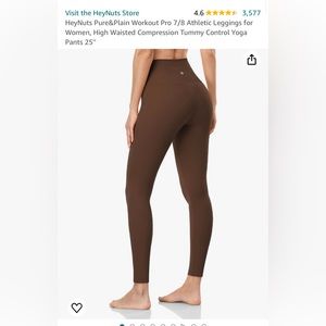 HeyNuts Workout 7/8 Leggings High Waisted leggings 25"